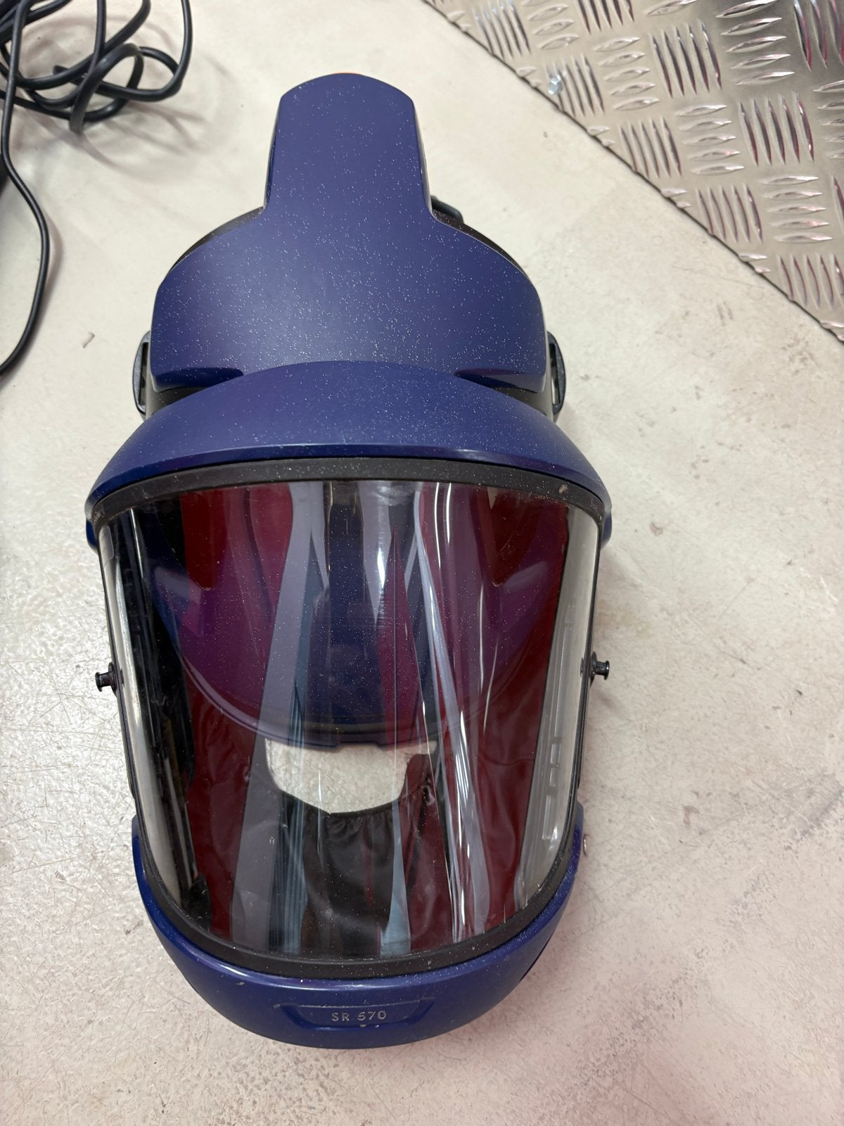 Sundström SR500 accu/aanblaasunit met SR 570 volgelaatmasker, Ophalen, Gebruikt, Volgelaatsmaskers