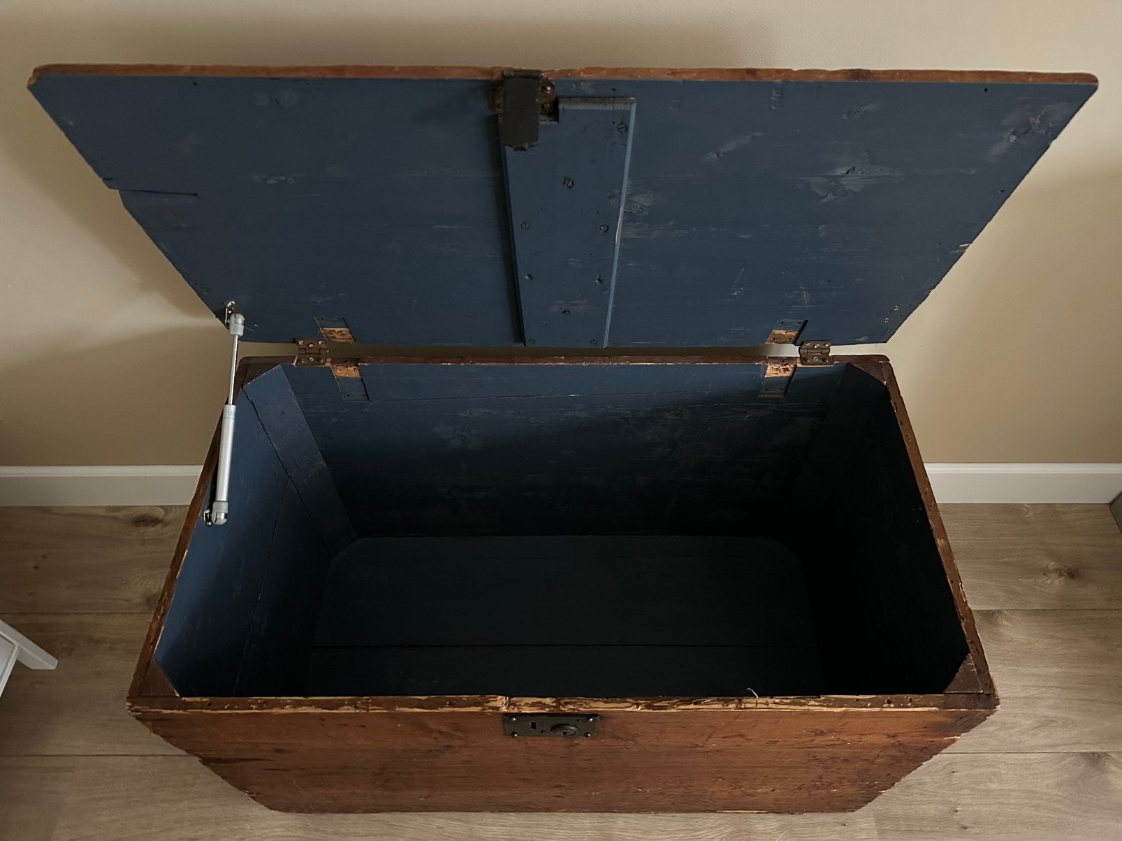 Houten kist, speelgoedkist, dekenkist, vintage, Ophalen, 50 – 75, Gebruikt, Minder dan 50 cm