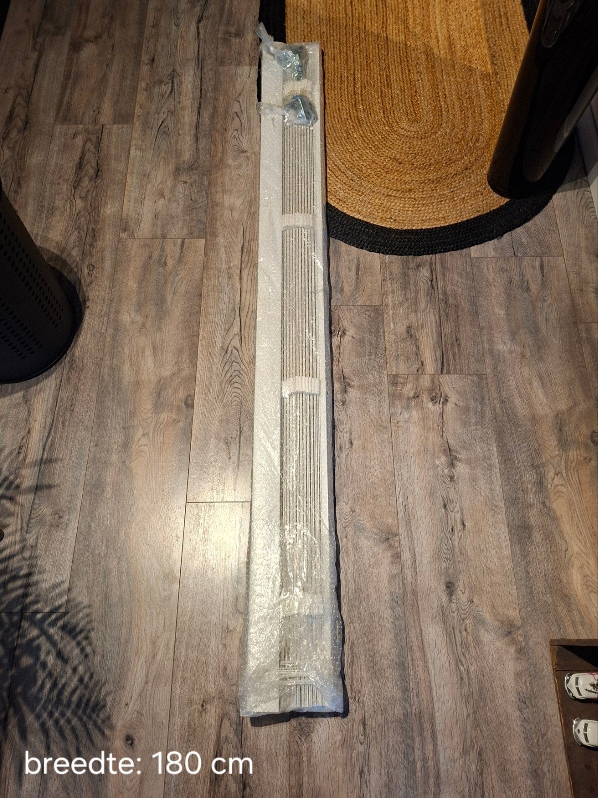 Houten jaloezieën 50 mm met ladderband, 180 cm breed, Ophalen, Jaloezie, Gebruikt, Hout