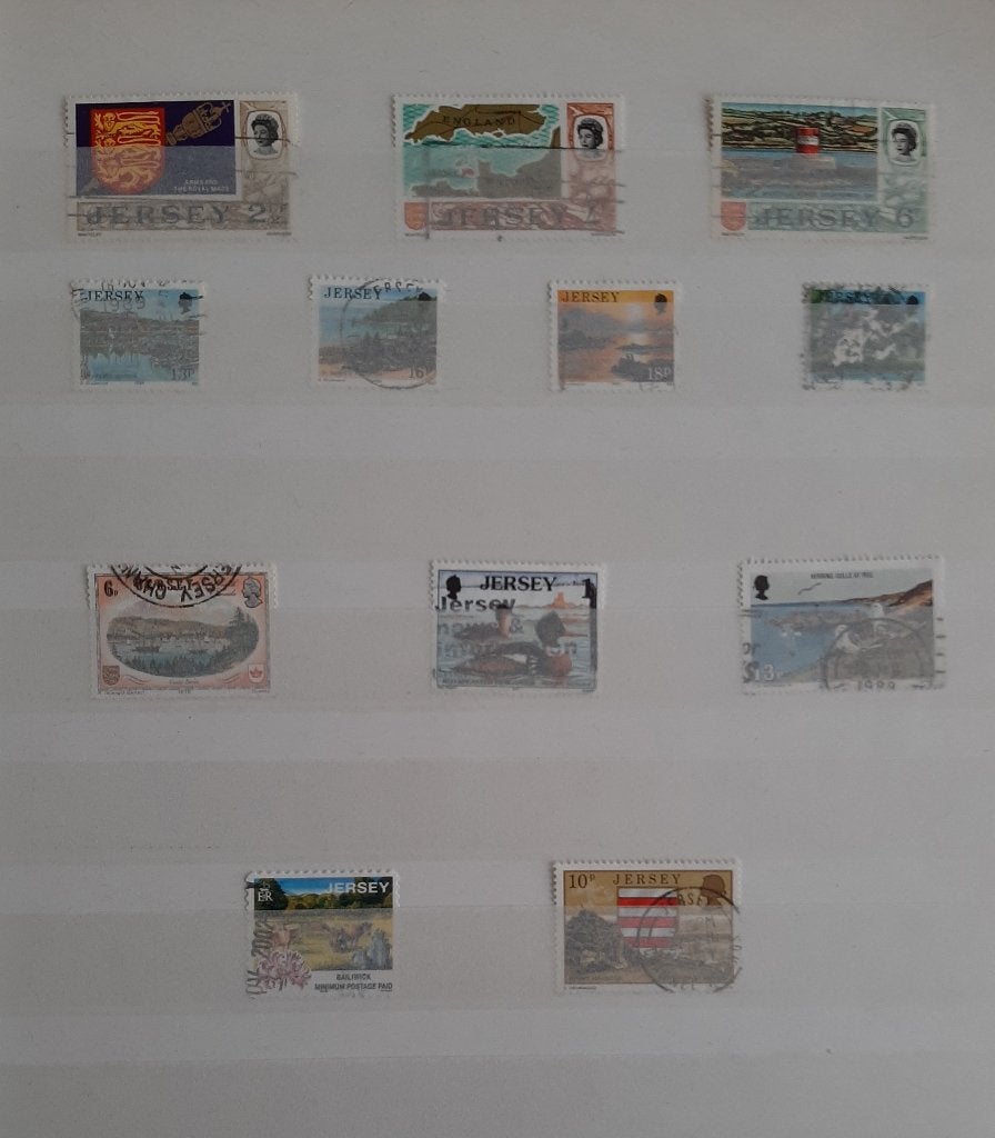 Jersey 12 Postzegels Gestempeld, Ophalen, Gestempeld