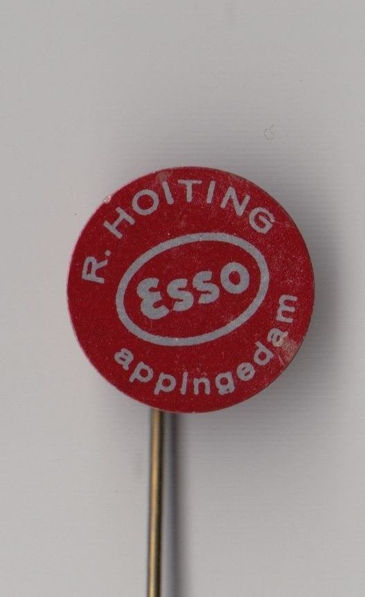Esso Olie Appingedam Hoiting speldje, Gebruikt, Niet vindbaar, Niet vindbaar, Speldje of Pin