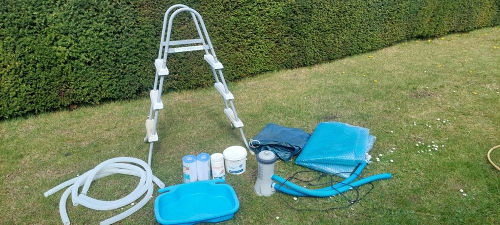 INTEX toebehoren: trap, afdekzeil, filterpomp, filters etc, Tuin en Terras, Zwembad-toebehoren, Ophalen, Gebruikt, Overige typen