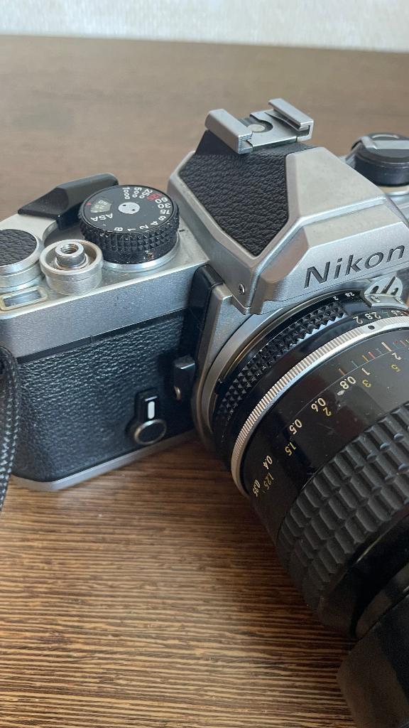Nikon FM+MD-11+28+50+85+135+div filters, Audio, Tv en Foto, Fotocamera's Analoog, Ophalen, Gebruikt, Spiegelreflex, Nikon