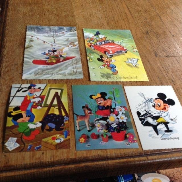 disney - ansichtkaarten, Ophalen of Verzenden, Overige figuren, Nieuw, Overige typen