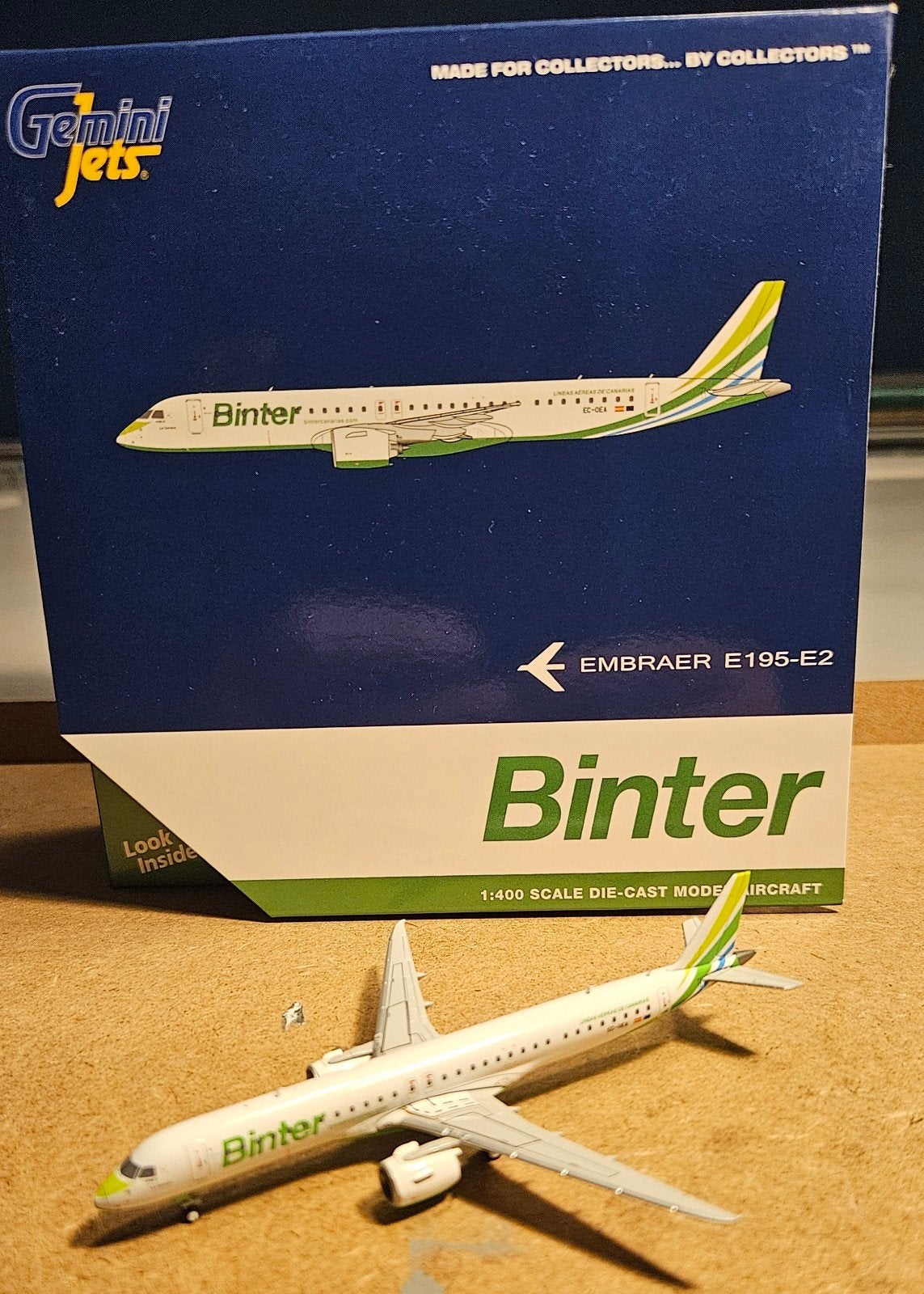 GeminiJets Binter Embraer E195-E2 schaal 1:400, Verzamelen, Ophalen of Verzenden, Zo goed als nieuw