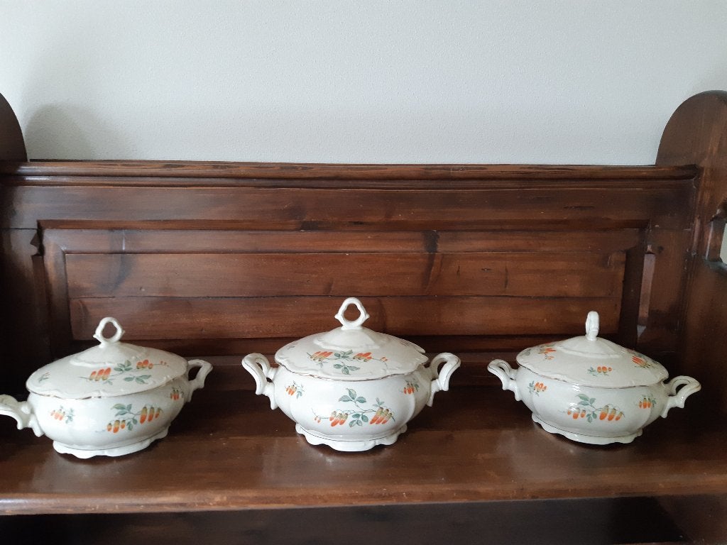 antieke dekschalen, Ophalen