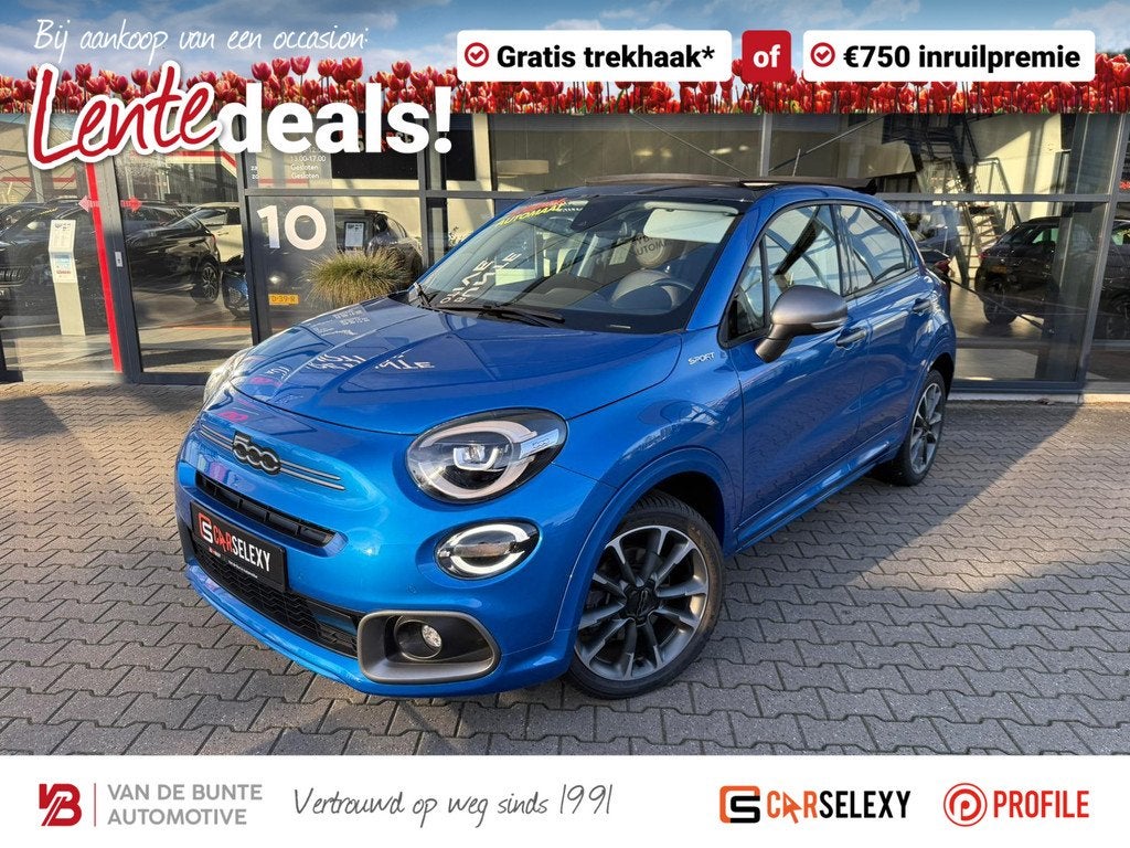 Fiat 500X 1.5 Hybrid Sport Cabriolet *ACC & Navi*, Auto's, 12 maanden, 1380 kg, Gebruikt, Euro 6