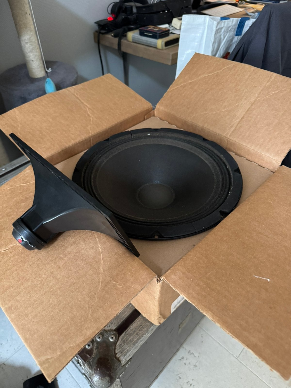 Sica 12 inch speaker met bijpassende hoornspeaker, Ophalen of Verzenden, Minder dan 500 watt