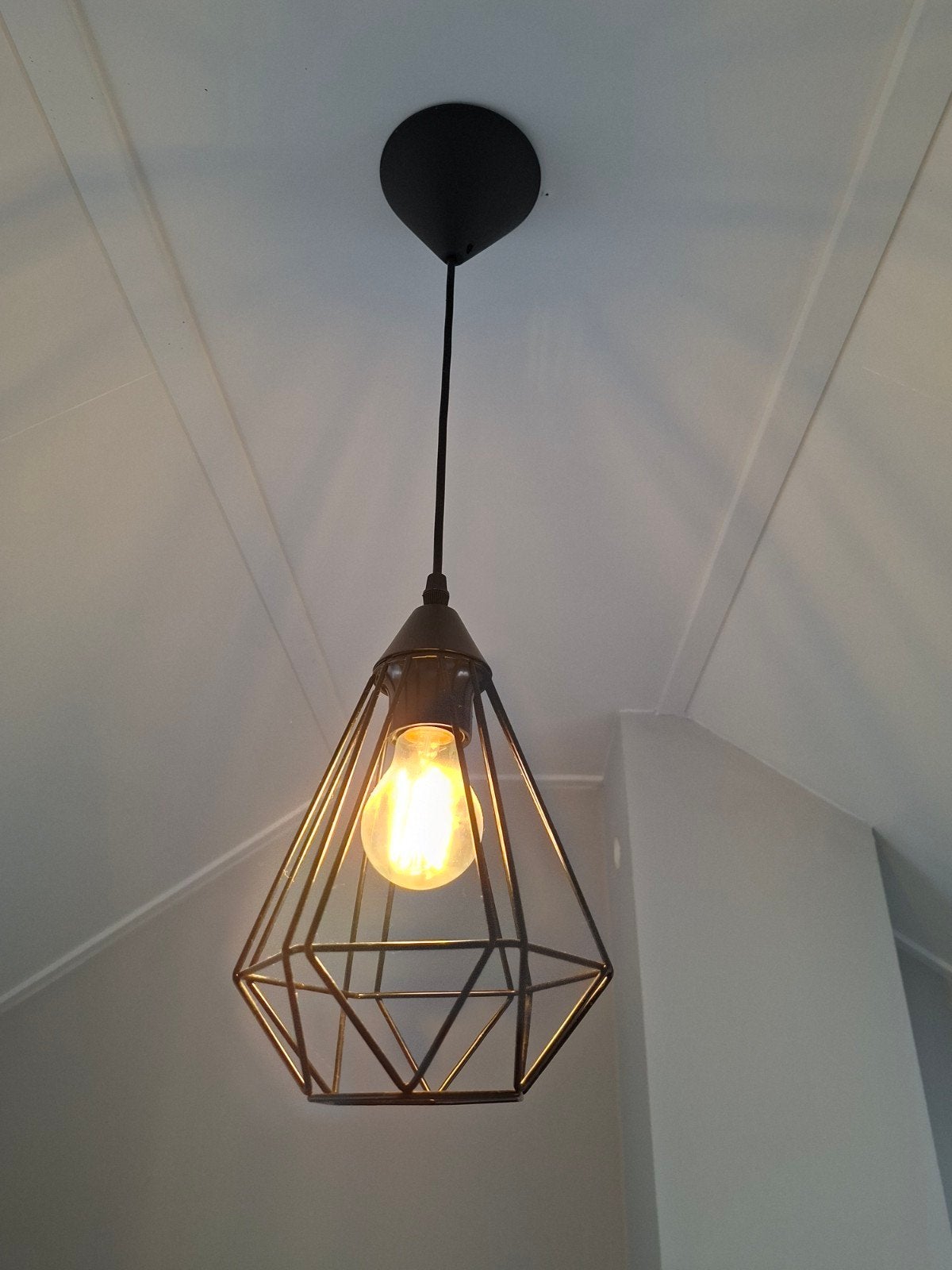 Hanglamp, Ophalen of Verzenden, Zo goed als nieuw, Metaal