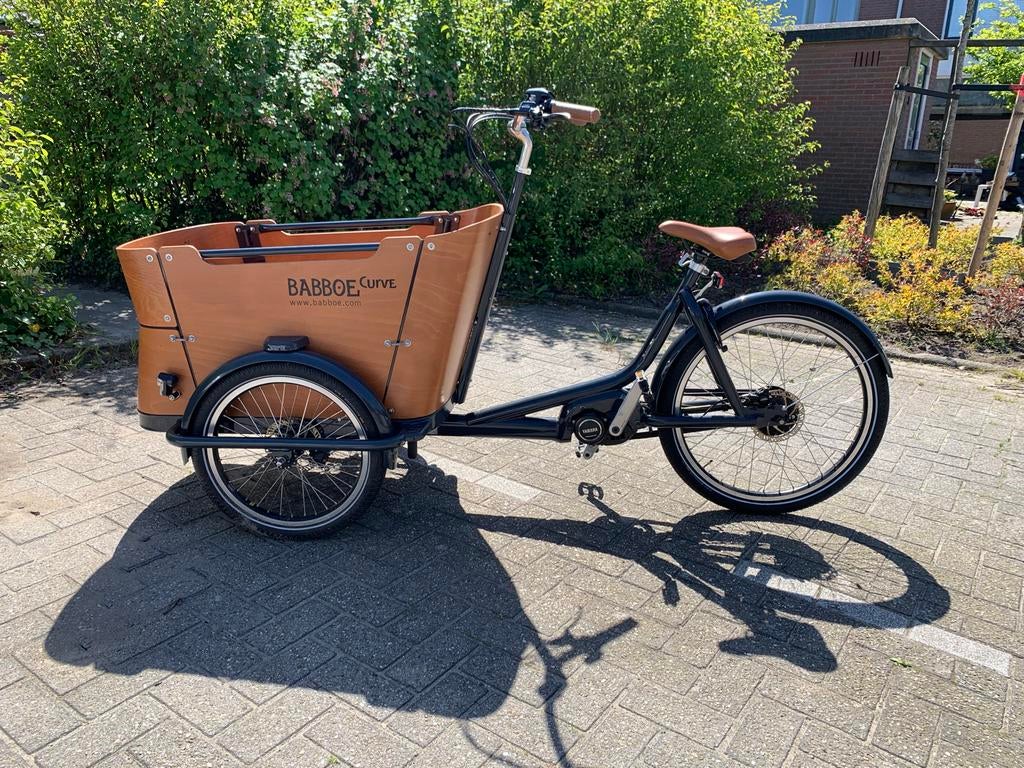 Babboe Curve Mountain Bakfiets - Gekeurd, Fietsen en Brommers, Fietsen | Bakfietsen, Gebruikt, Elektrisch, 2 kinderen, Schijfrem