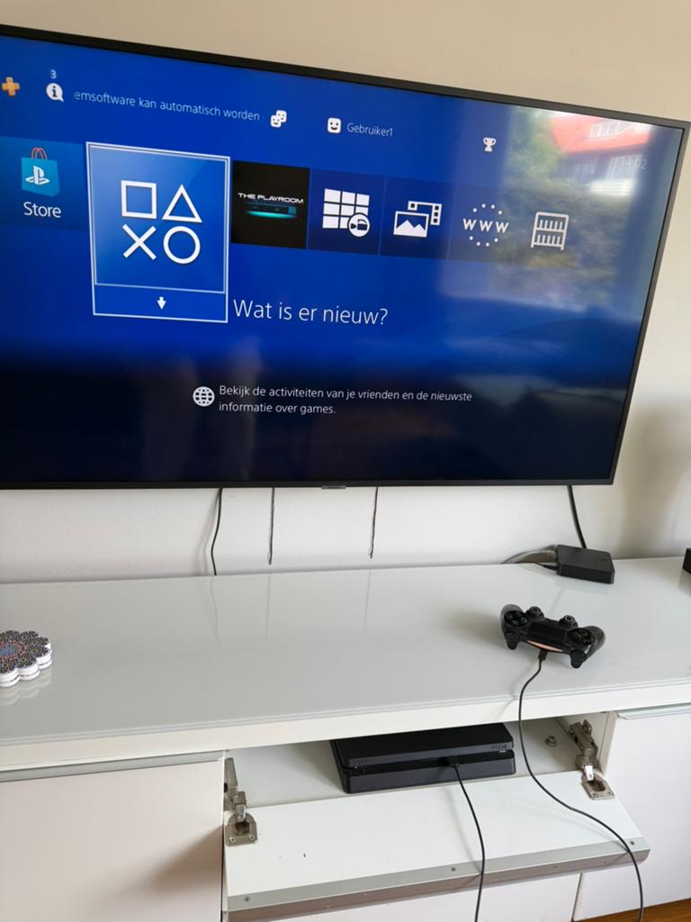Playstation 4 Slim 500gb, Spelcomputers en Games, Spelcomputers | Sony PlayStation 4, Ophalen, 500 GB, Zo goed als nieuw, Met 1 controller