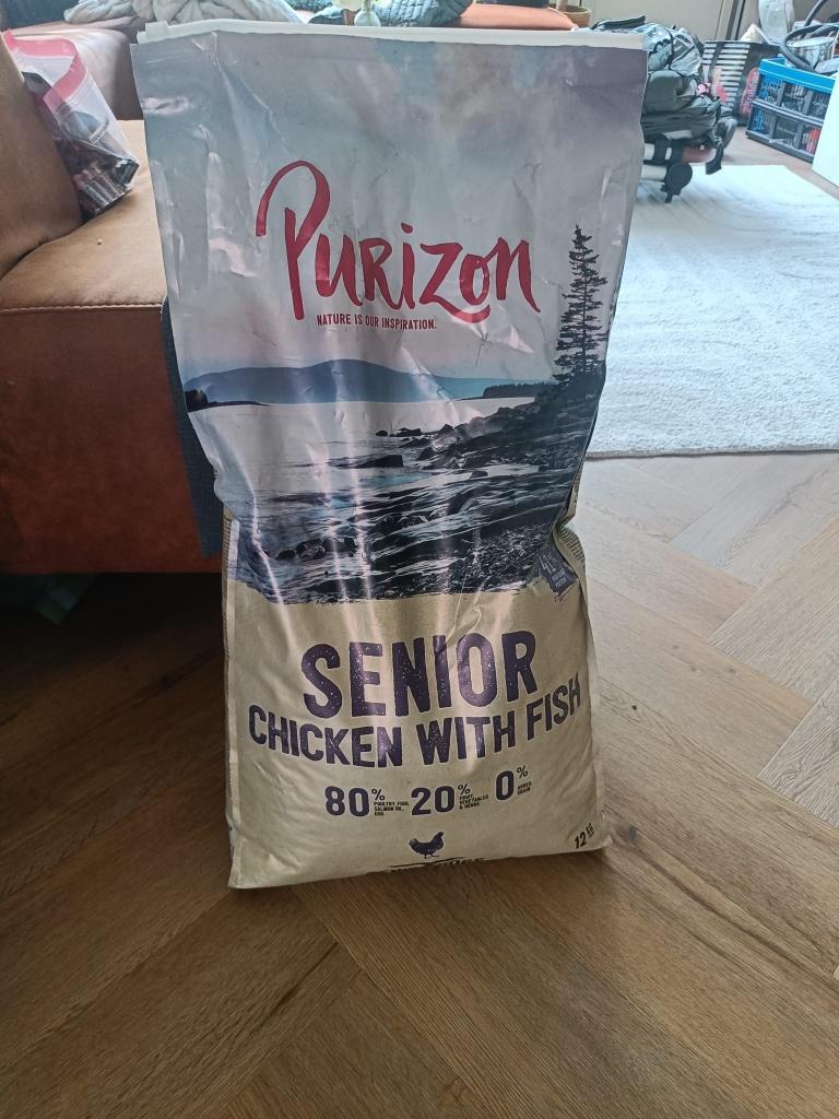 Purizon graanvrij hondenvoer Senior Kip en vis, Ophalen, Hond
