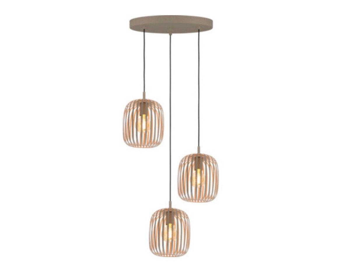 EGLO Hanglamp Romazzina 3-lichts zandkleurig, Ophalen, Nieuw, Metaal, E27 (groot)