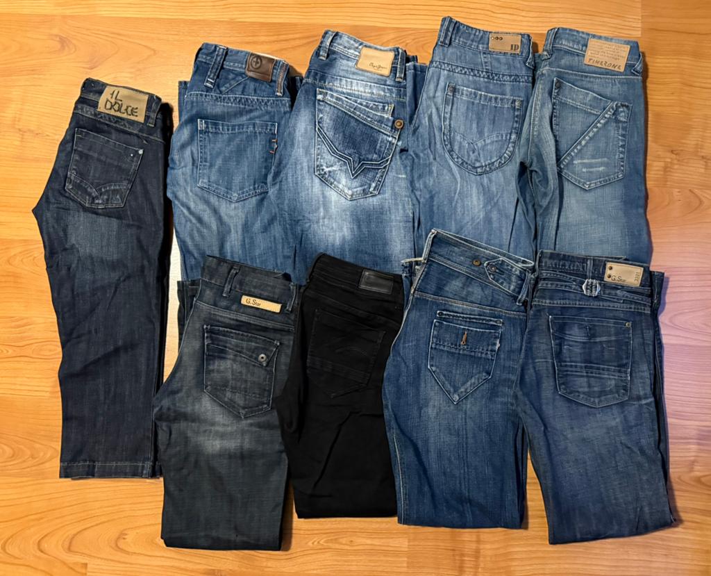 Diverse merk spijkerbroeken in verschillende maten, Ophalen of Verzenden, Zo goed als nieuw, Blauw, Overige jeansmaten