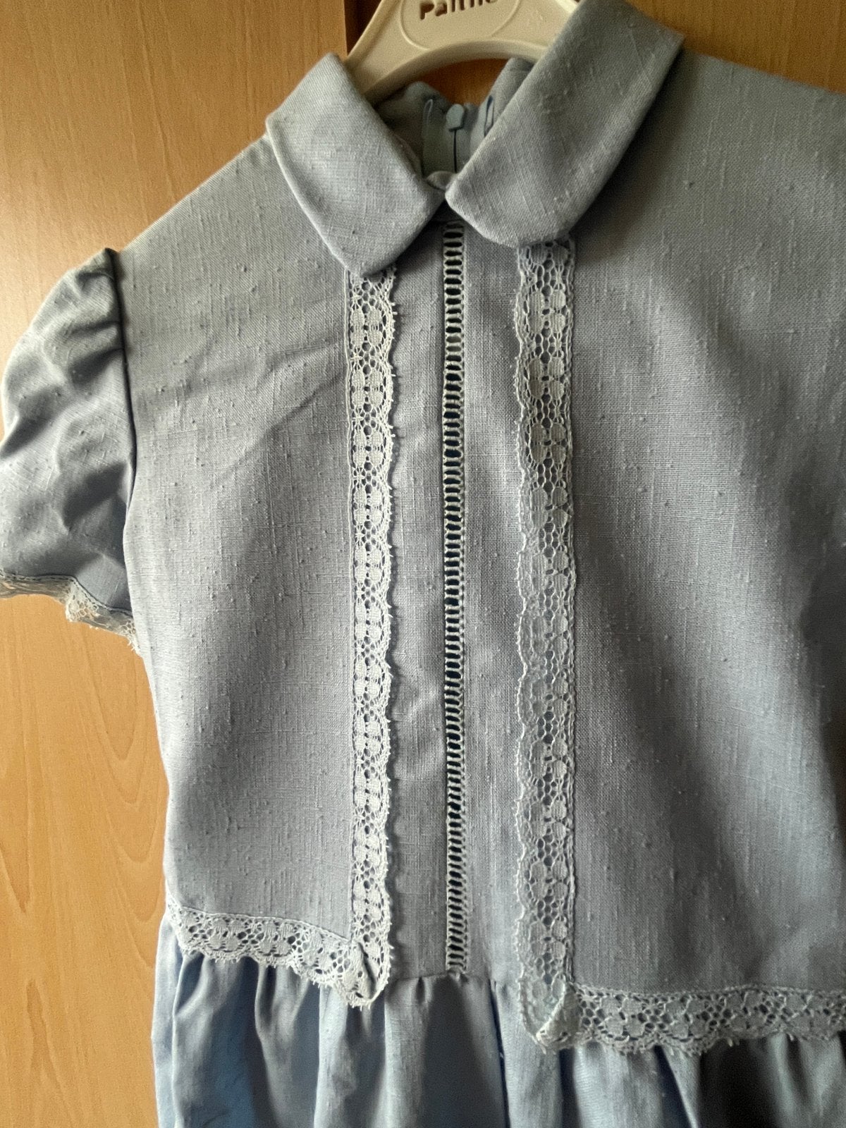 Mooi lichtblauw meisjesjurk maat 140, Kinderen en Baby's, Kinderkleding | Maat 140, Ophalen of Verzenden, Gebruikt, Meisje, Jurk of Rok