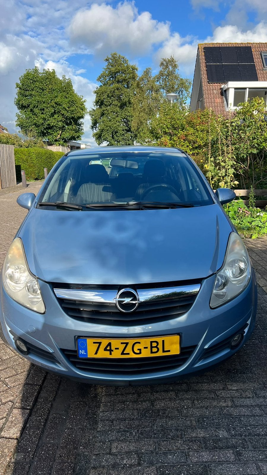 Opel Corsa 1.2 16V 5D 2008 Blauw 138.000km, Voorwielaandrijving, 4 cilinders, Blauw, 1229 cc