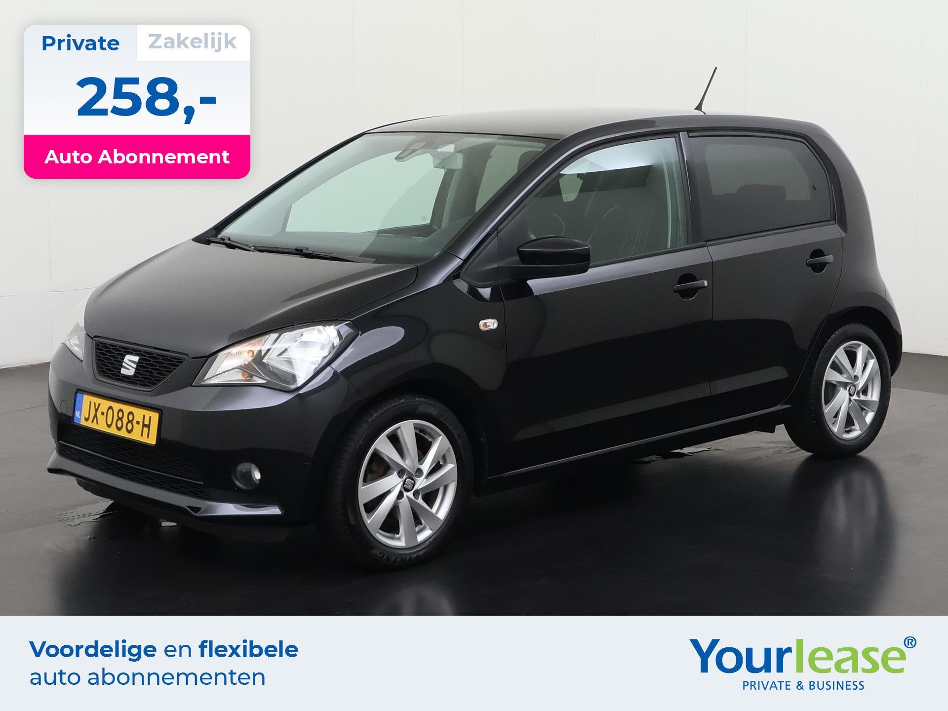 SEAT Mii 1.0 Sport Connect | All-in 258,- Private Lease | Di, Stof, Gebruikt, 840 kg, Mii