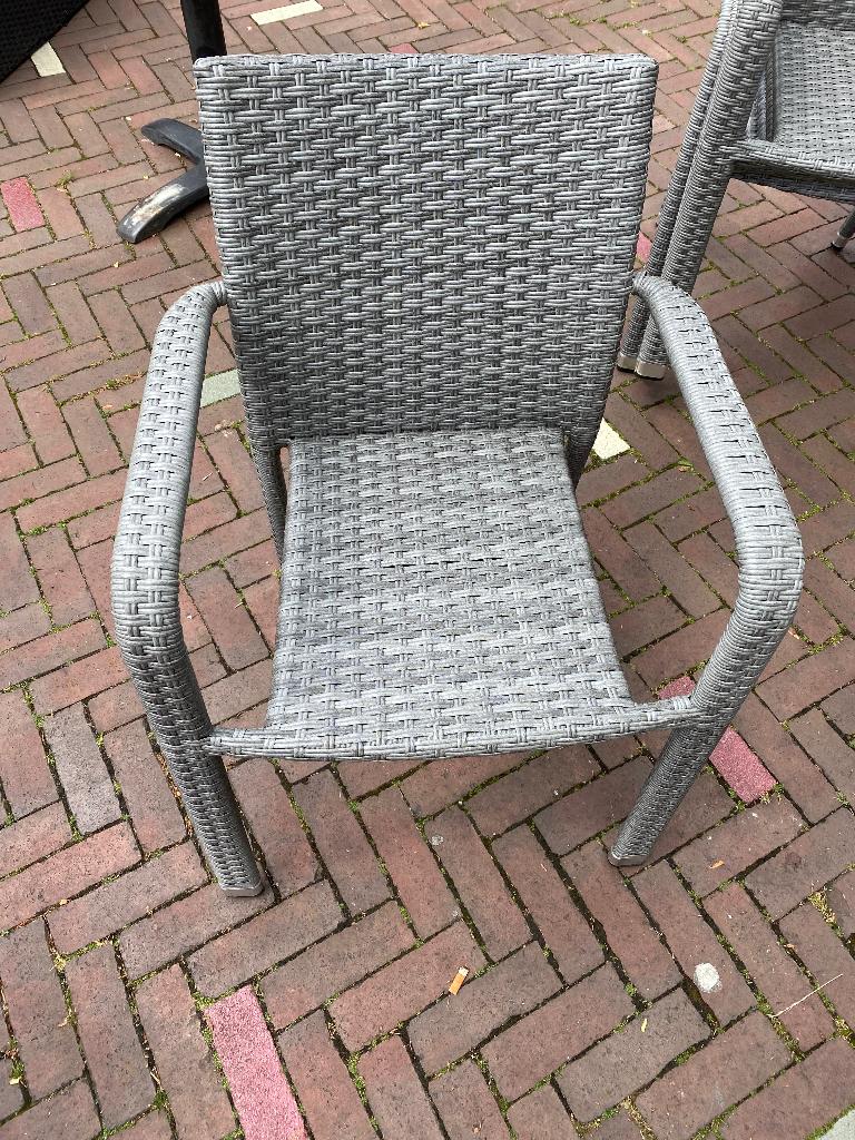 Terrasstoelen, Tuin en Terras, Ophalen, Zo goed als nieuw, Kunststof, Stapelbaar