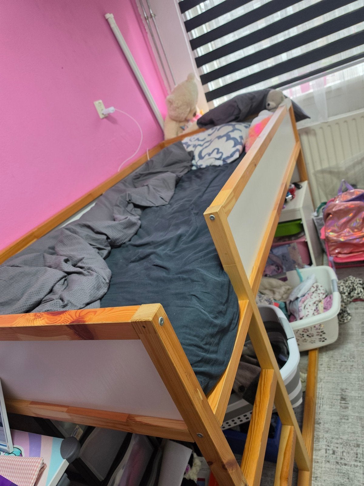 IKEA Kura bed - prima in orde, mist 1 bedbodemplank, Kinderen en Baby's, Ophalen, 85 tot 100 cm, Gebruikt, Lattenbodem