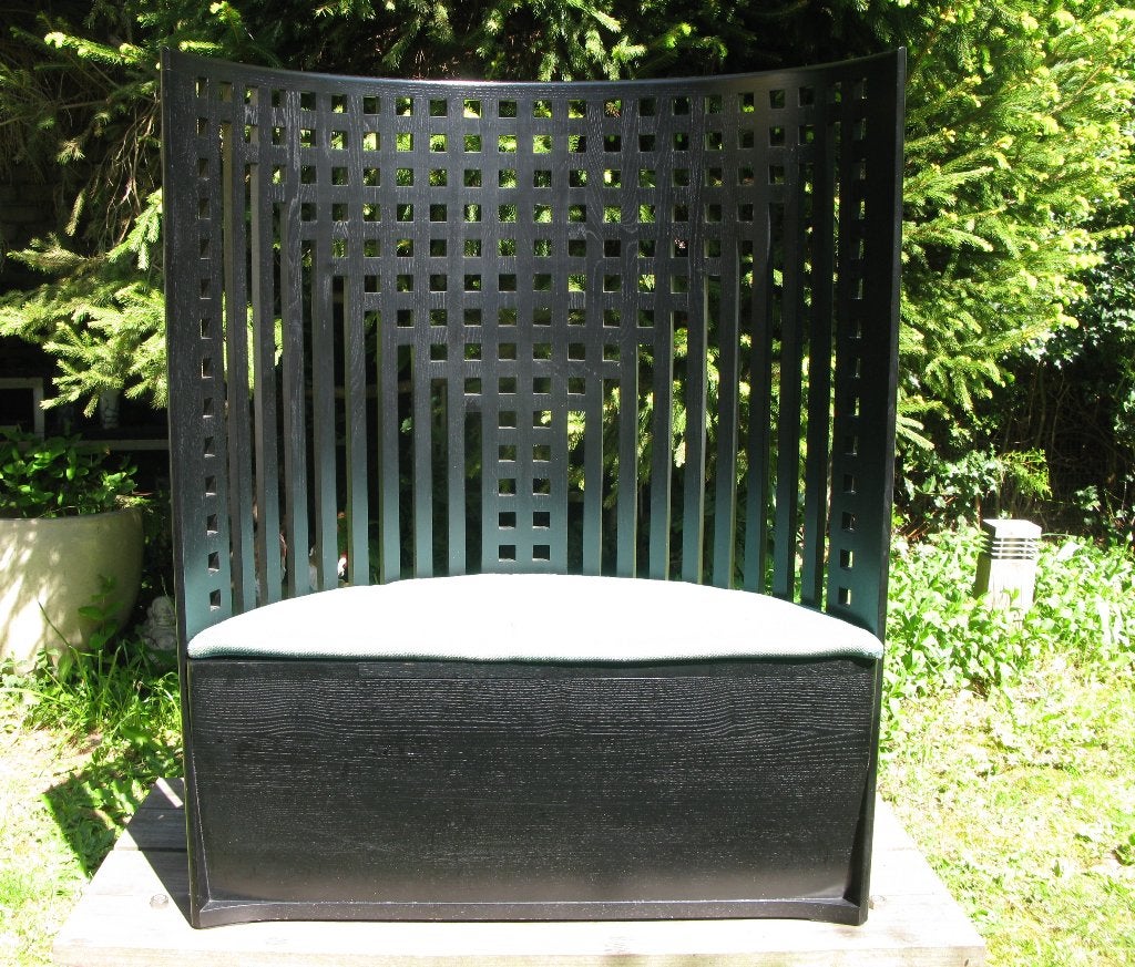 CASSINA "WILLOW CHAIR" CHARLES RENNIE MACINTOSH, Ophalen, Zwart, Hout, 119 cm