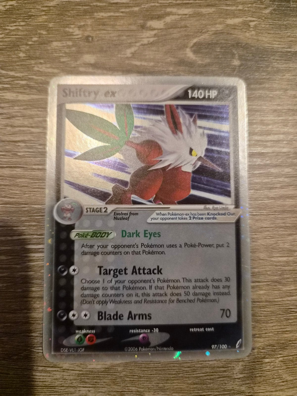 Shiftry ex Crystal Guardians, Verzenden, Zo goed als nieuw, Losse kaart, Foil
