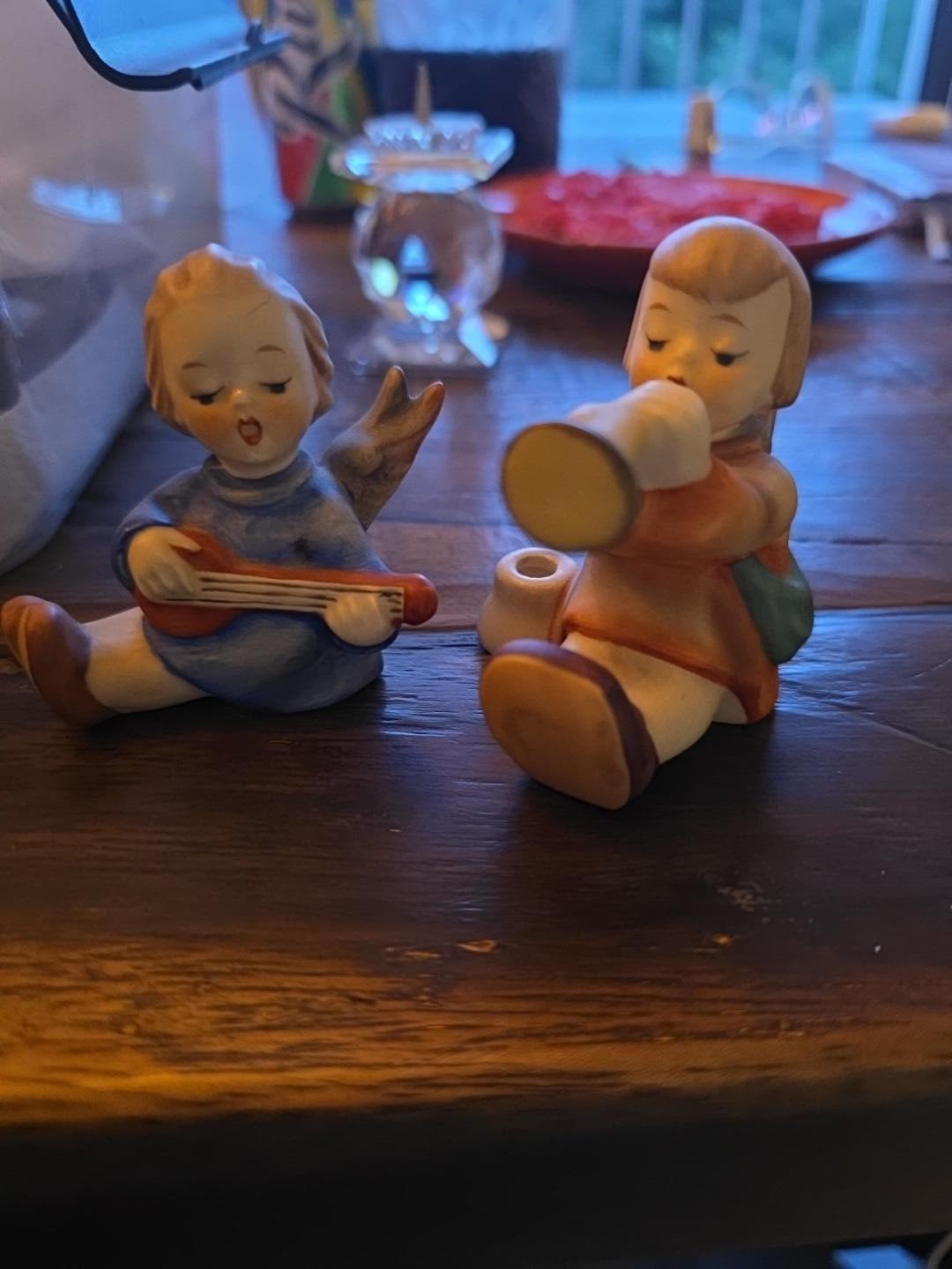 Vintage Hummel Beeldjes: Engeltjes met Muziekinstrumenten, Verzamelen, Ophalen of Verzenden, Zo goed als nieuw