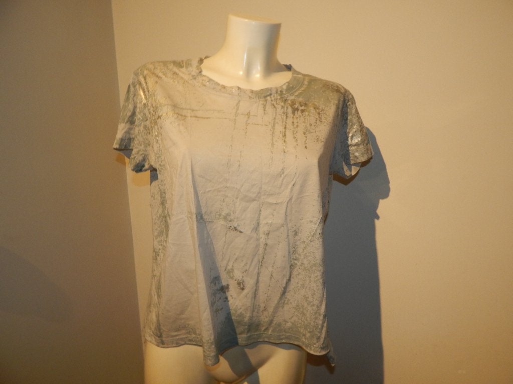 High Use shirt aparte print met zilveren opdrukken 38