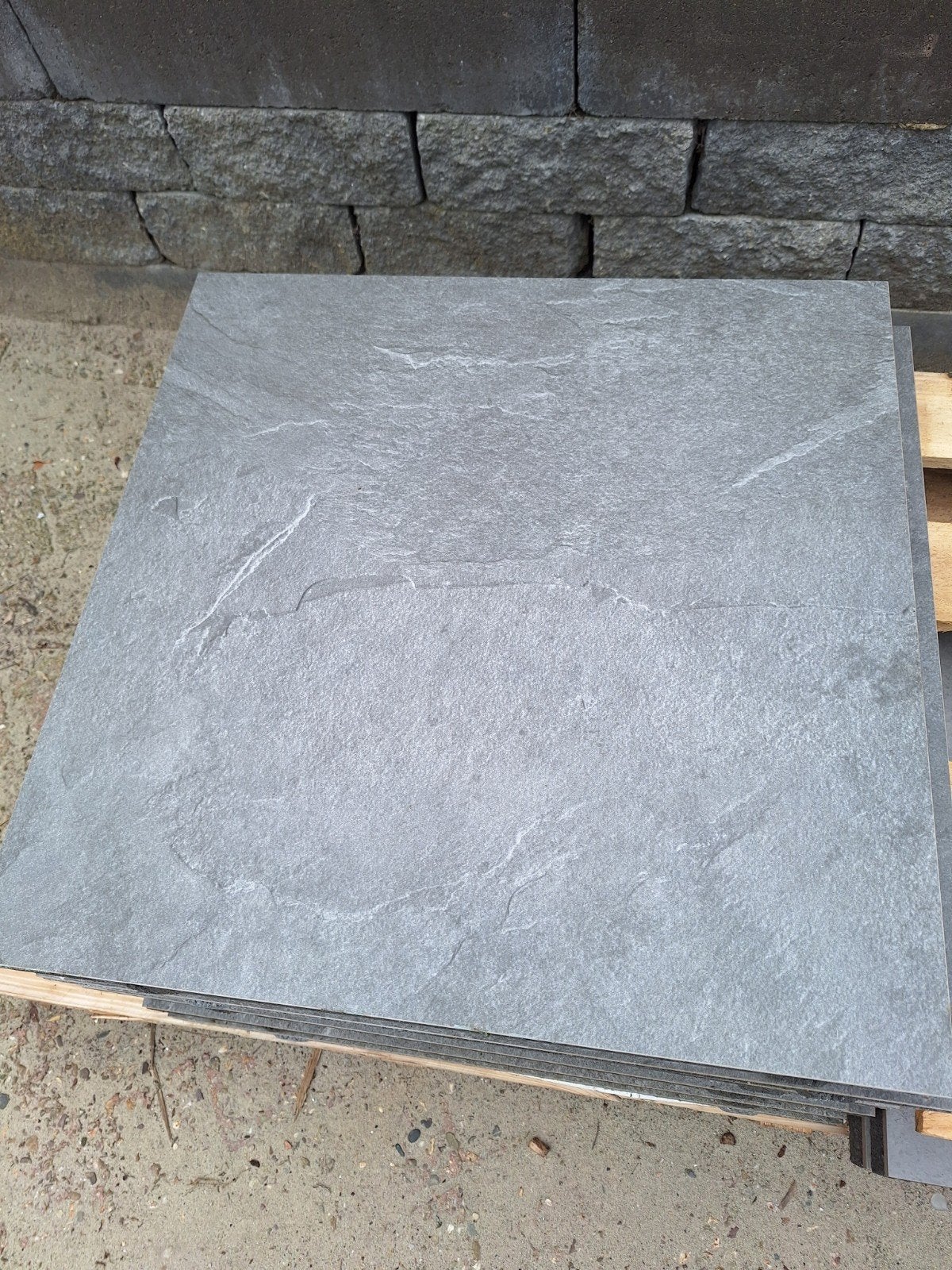 8x GeoCeramica 60x60x4 Aura Antraciet (2,88m2), Ophalen, Keramiek, Nieuw, Minder dan 5 m²