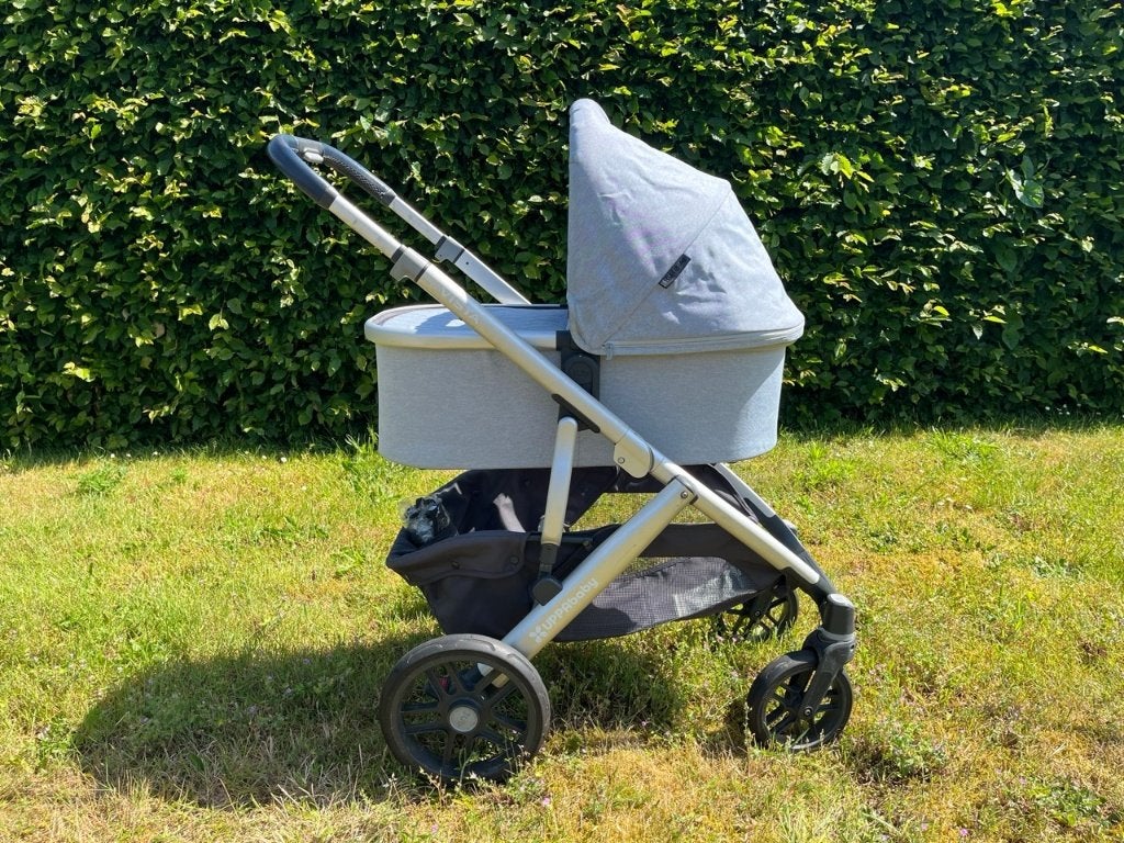 UPPAbaby Vista 2019 Ice Blue – Complete Set 1 of 2 Kinderen, Gebruikt, Combiwagen, Verstelbare duwstang, Ophalen