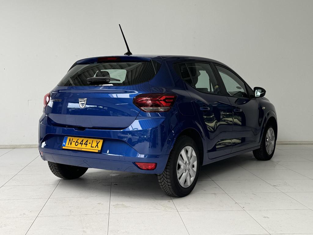 Dacia Sandero 1.0 TCe 100 ECO-G Expression | Airco | Apple C, Auto's, Dacia, Voorwielaandrijving, Met garantie (alle), Blauw, Origineel Nederlands