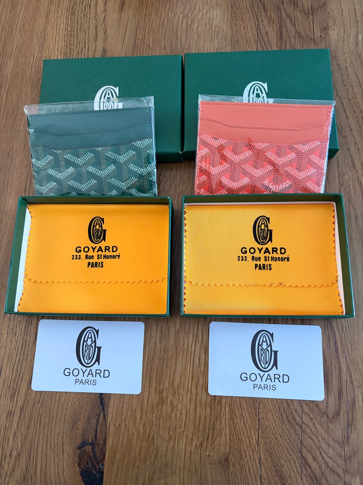 Goyard Kaarthouder - Nieuw in doos, Ophalen of Verzenden, Nieuw, Groen, Overige merken