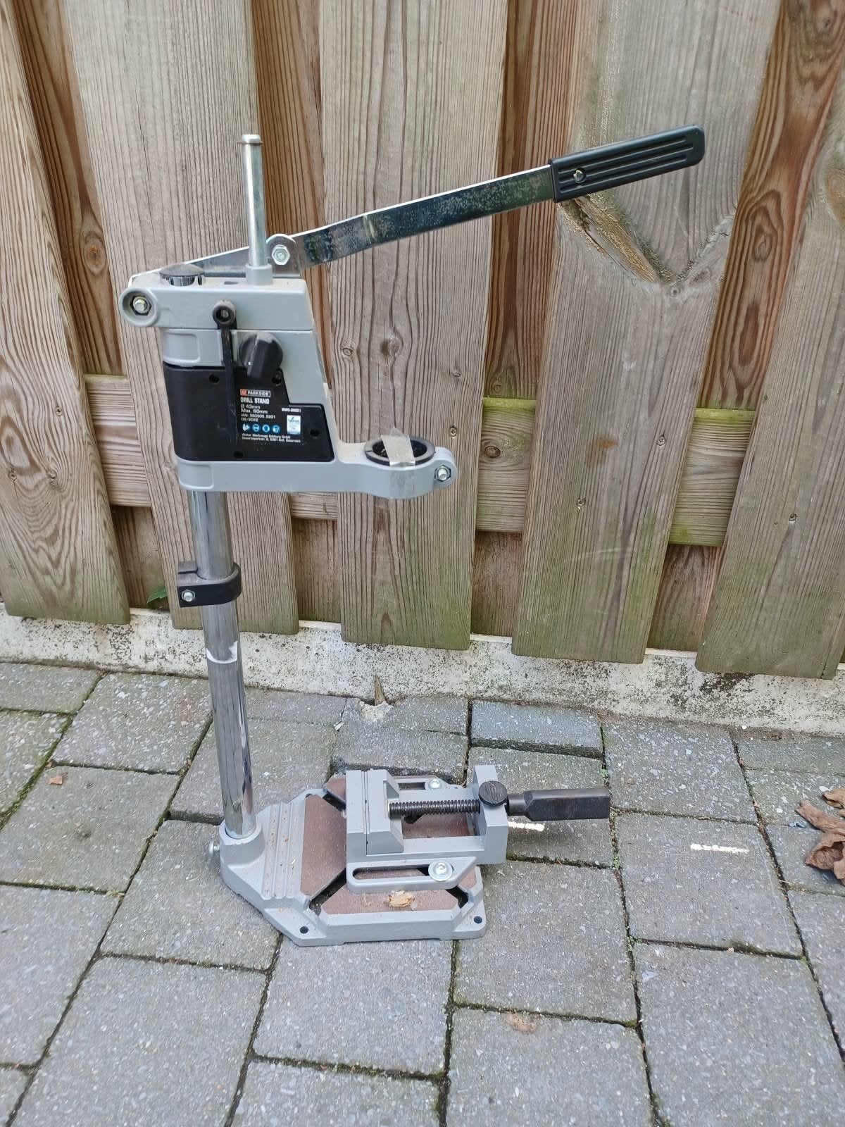 Boorstandaard met bankschroef - Parkside, Ophalen of Verzenden, Zo goed als nieuw, Kolomboormachine