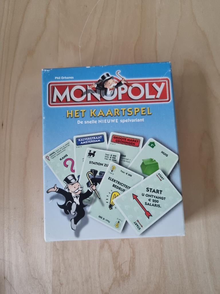 Monopoly Het Kaartspel - De snelle NIEUWE spelvariant, Vijf spelers of meer, Ophalen, Zo goed als nieuw, Hasbro