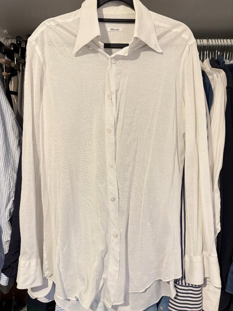FRAY overhemd 40, Kleding | Heren, Overhemden, Verzenden, Gedragen, Blauw, Halswijdte 39/40 (M)
