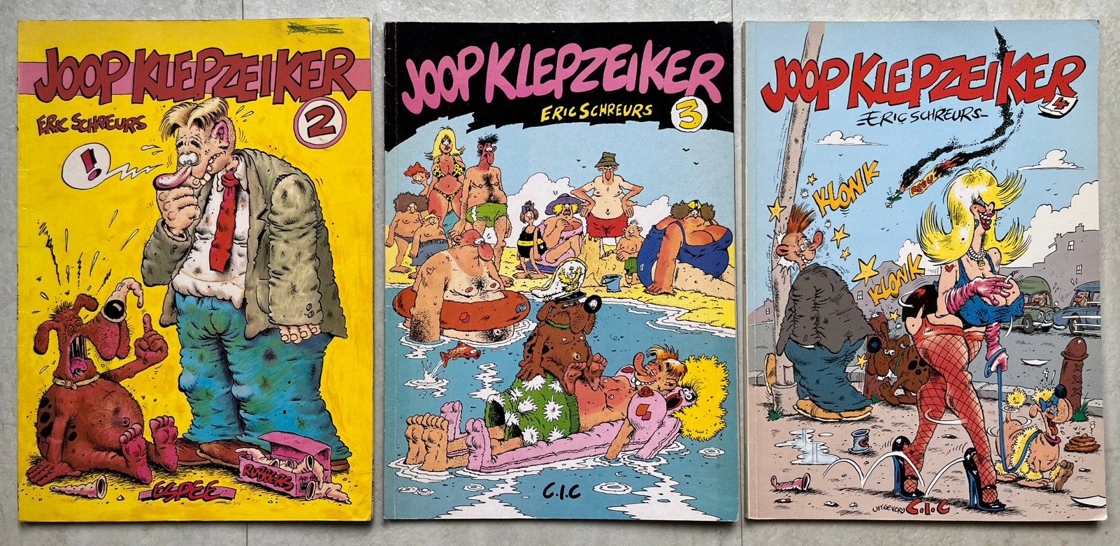 Joop Klepzeiker deel 2, 3 en 4, Meerdere stripboeken, Ophalen of Verzenden, Gelezen