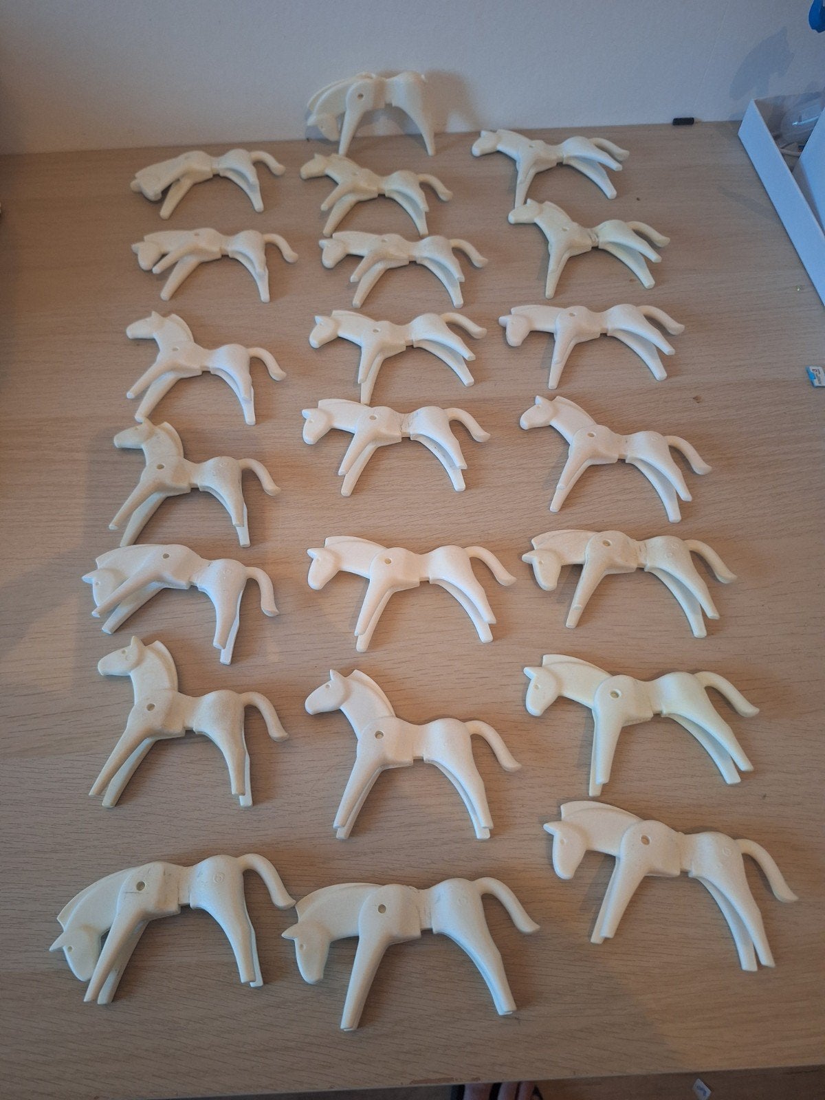Vintage Playmobil Color paarden - 22 stuks (1 zonder staart), Ophalen of Verzenden, Gebruikt, Los playmobil