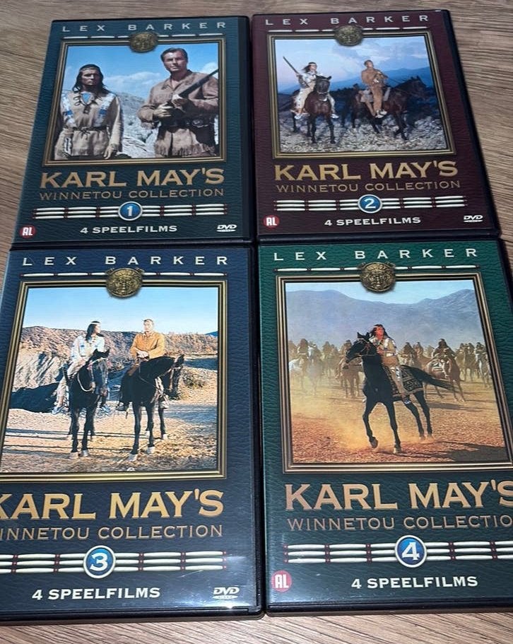 Karl May’s Winnetou Collection met deel 1, 2, 3 en 4., Cd's en Dvd's, 1960 tot 1980, Vanaf 16 jaar, Ophalen of Verzenden, Zo goed als nieuw