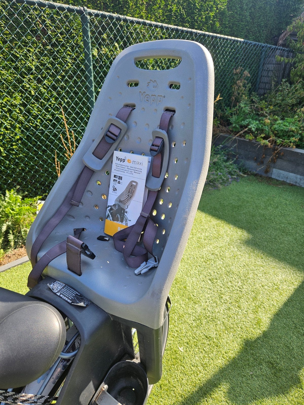 Yepp Maxi Achterzitje, Fietsen en Brommers, Fietsaccessoires | Fietsstoeltjes, Achterzitje, Yepp, Ophalen, 15 t/m 25 kg