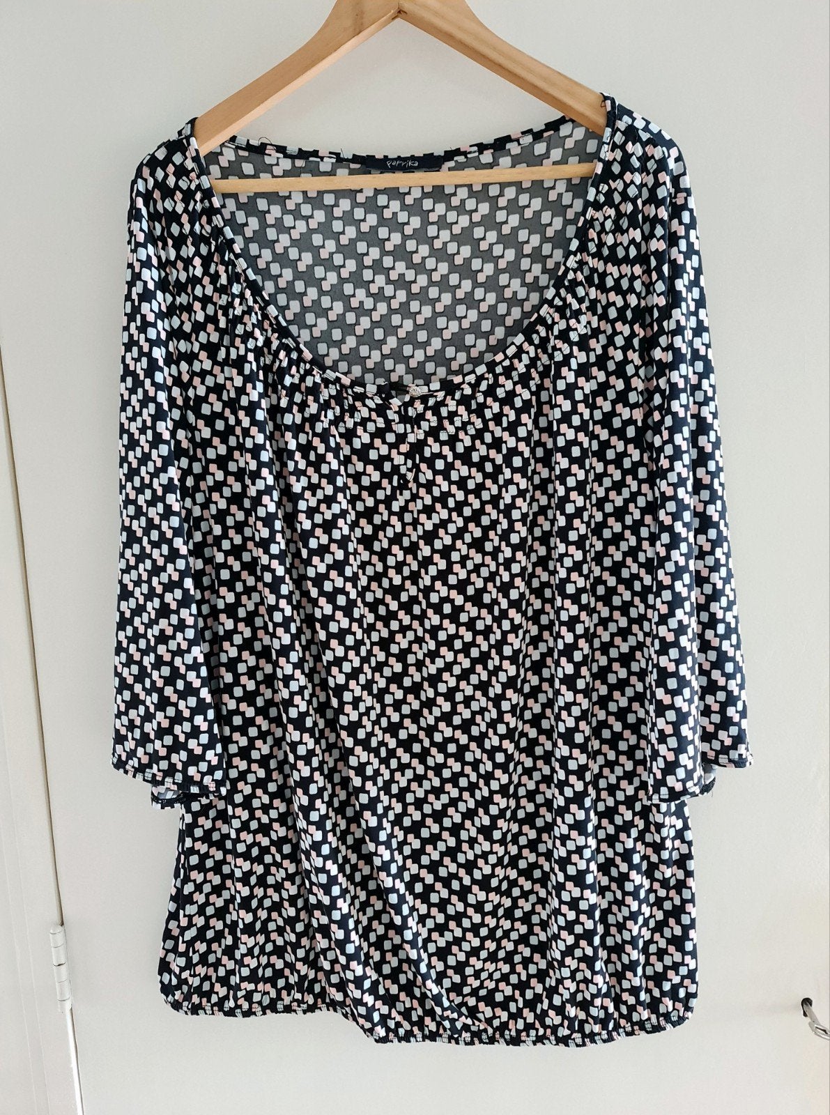 Paprika shirt met leuke print maat xl, Meerkleurig, Maat 46/48 (XL) of groter, Ophalen of Verzenden, Zo goed als nieuw
