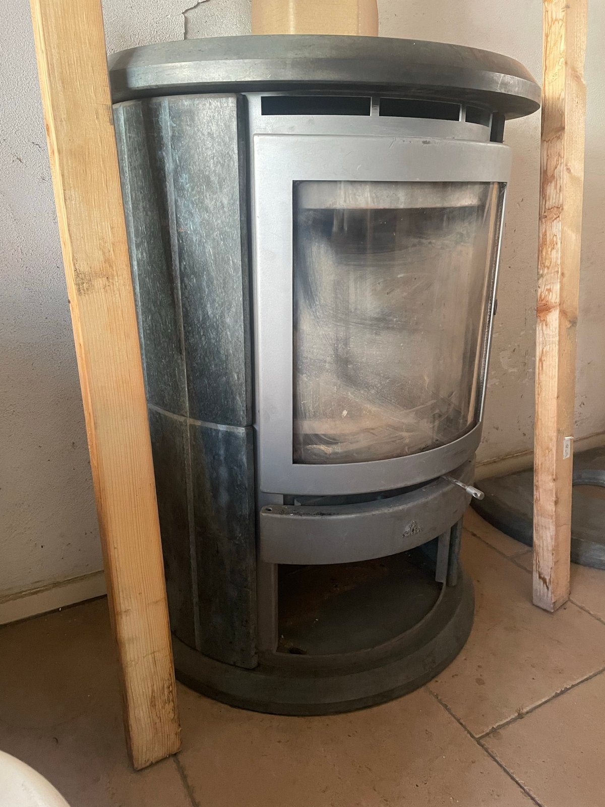 Barbas speksteenkachel, Huis en Inrichting, Ophalen, Gebruikt, Houtkachel, Vrijstaand