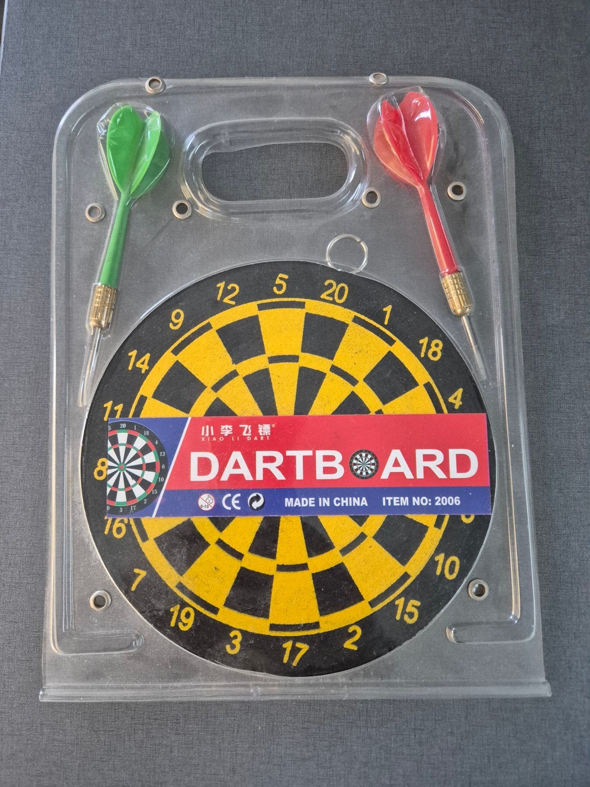 Mini dartbord met pijlen - Compact en compleet, Ophalen of Verzenden, Nieuw, Dartbord met pijlen