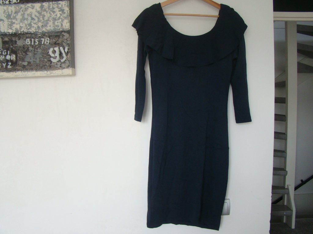 Hele mooie jurk van Vila / maat M / donkerblauw, Maat 38/40 (M), Blauw, Vila, Ophalen of Verzenden