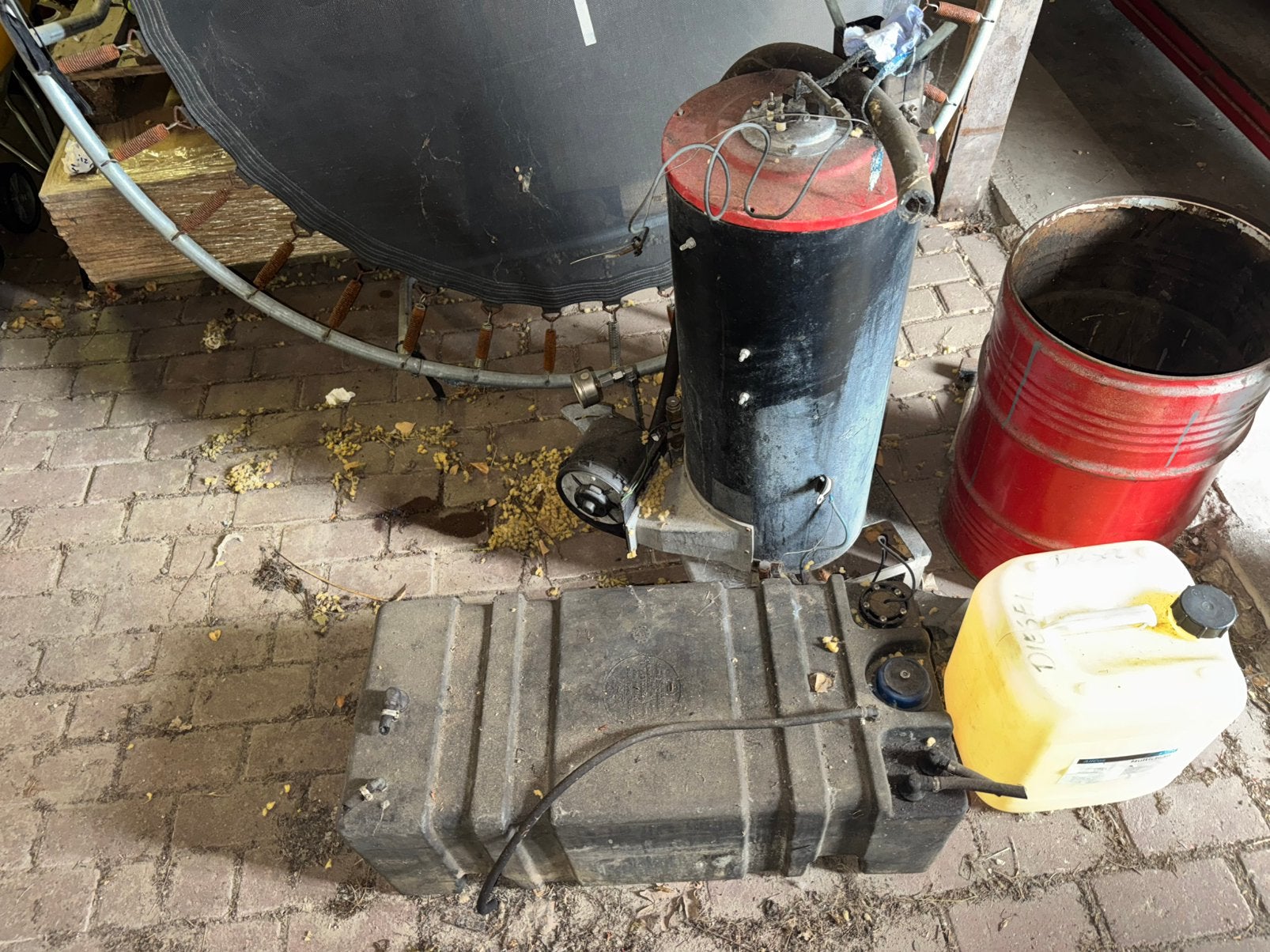 hoogedruk reiniger (onderdelen uit een aanhanger), Ophalen, Gebruikt, Benzine