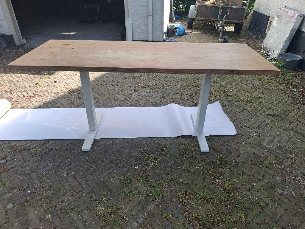 Bureau hooglaag elektrisch, Ophalen, Zit-sta bureau, Gebruikt, Elektrisch