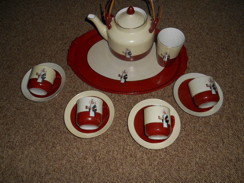 prachtig antiek Droste servies, Ophalen of Verzenden