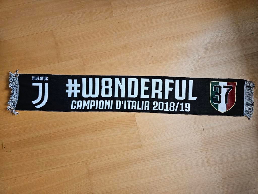 Juventus Sjaal - #W8NDERFUL Campioni d'Italia 2018/19, Maat 46/48 (XL) of groter, Nieuw, Ophalen of Verzenden, Sjaal