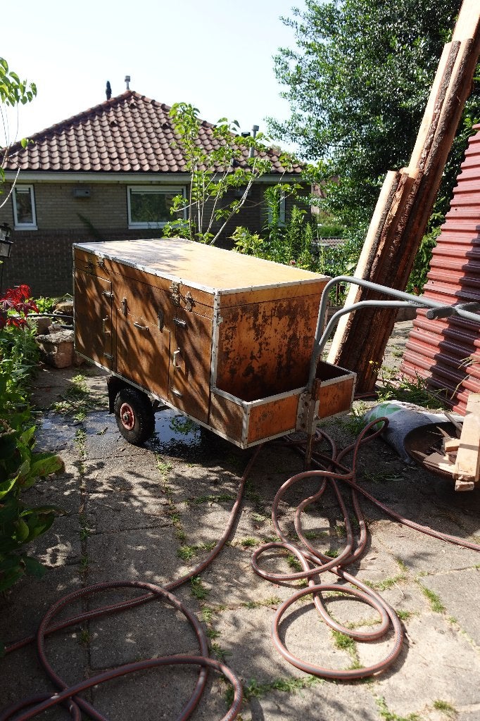 Houten fietskar, Ophalen, Gebruikt, Bagagekar, 80 kg of meer