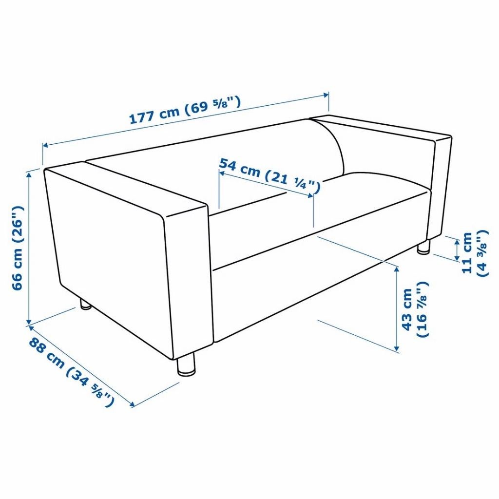 Klippan bank Ikea, Ophalen, Gebruikt, 150 tot 200 cm, Tweepersoons