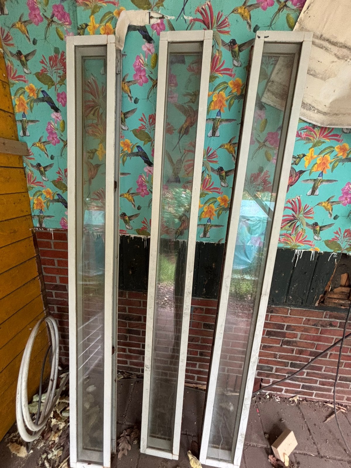 3x Aluminium kozijn met dubbelglas, Ophalen, Minder dan 80 cm, Gevelraam of Ruit, Dubbelglas