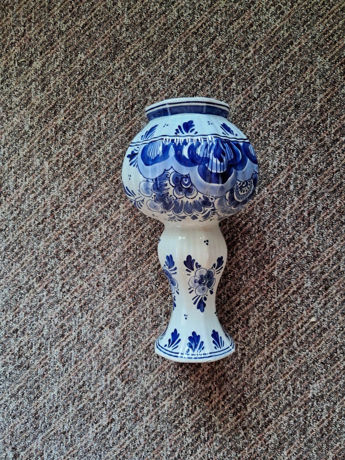 Antieke Delfts Blauwe Vaas - Handgeschilderd, Antiek en Kunst, Ophalen of Verzenden